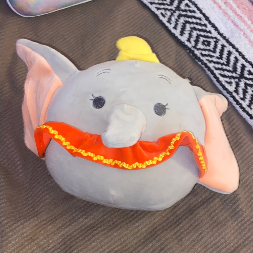 Disney Gray and Yellow Elephant Plush #dumbo #cute #plush #squshellow